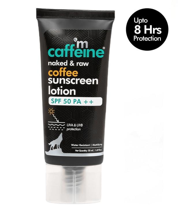 mCaffeine Naked & Raw Coffee Sunscreen Lotion SPF 50 PA++ - 50 ml