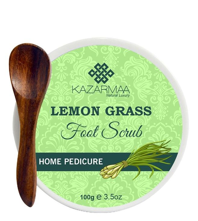 Kazarmaa Lemongrass Foot Scrub with Wooden Spoon - 100 gm