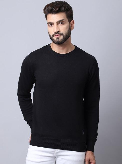 Cantabil Black Regular Fit Sweater