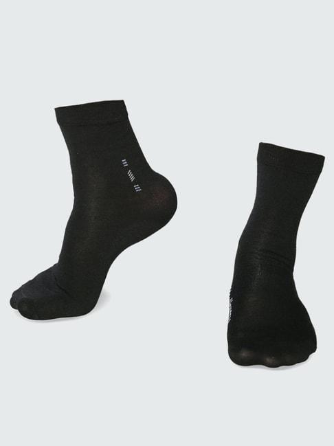 Van Heusen Snug Fit Warmtech Stretchable Solid Thermal Socks - Black