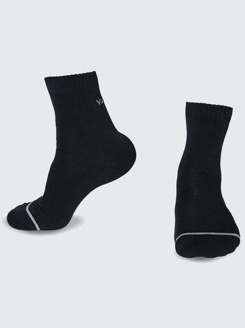 van-heusen-snug-fit-warmtech-ankle-length-solid-thermal-socks---navy