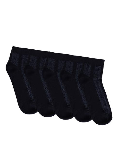Cantabil Deep Blue Cotton Regular Fit Printed Socks
