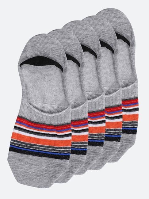 Cantabil Grey Melange Cotton Regular Fit Printed Socks