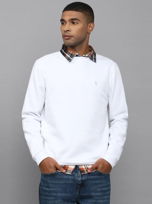 men-white-crew-neck-full-sleeves-casual-sweatshirt
