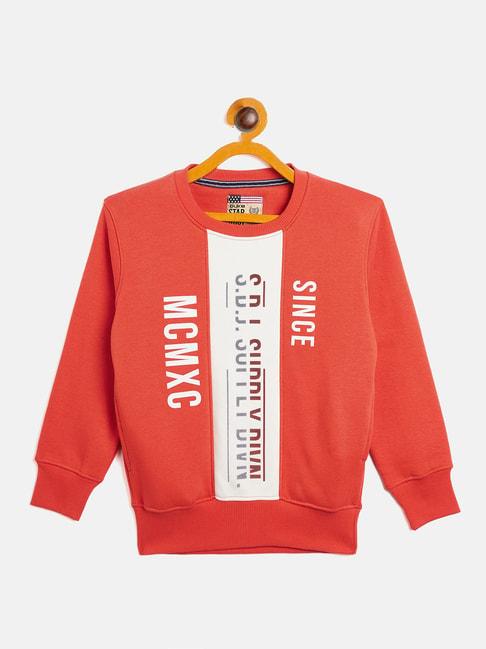 duke-kids-orange-printed-full-sleeves-sweatshirt
