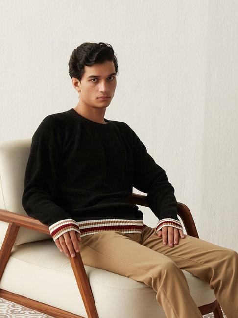andamen-black-regular-fit-sweater