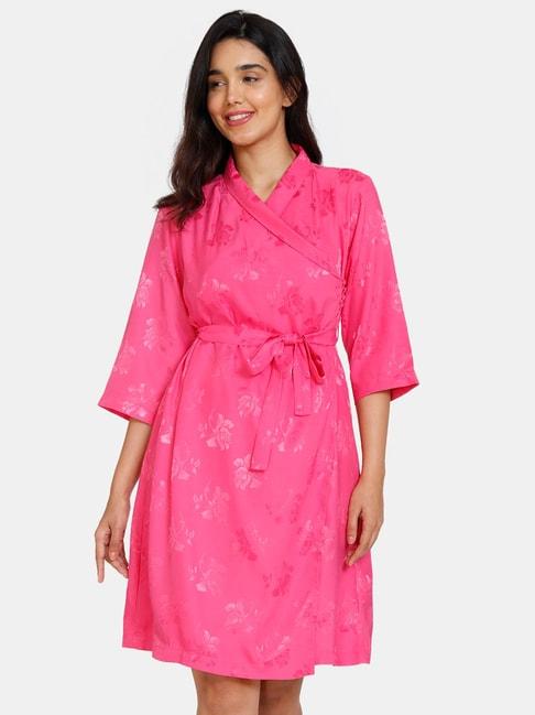 zivame-pink-printed-robe