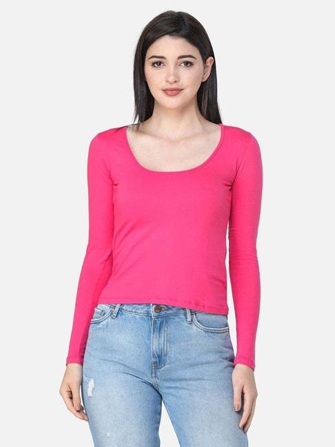 cation-pink-full-sleeves-top