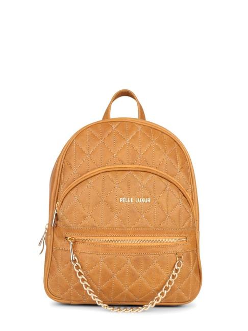 pelle-luxur-tan-medium-backpack
