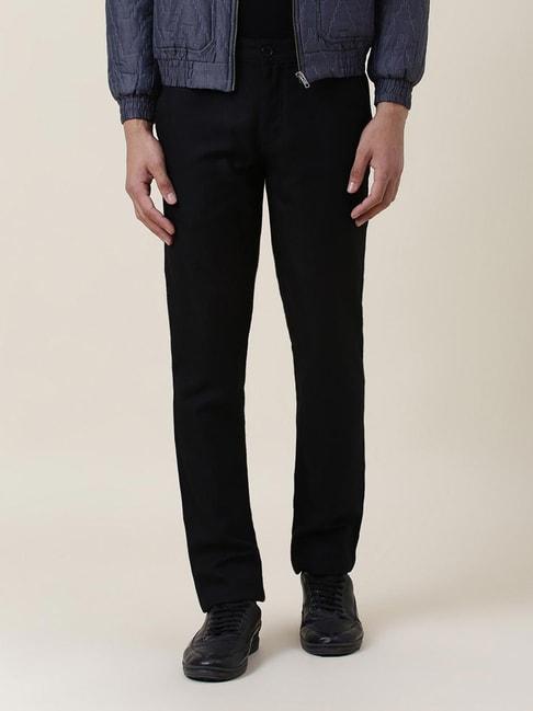 fabindia-black-regular-fit-trouserss