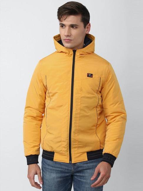 Van Heusen Sport Yellow Regular Fit Hooded Jacket