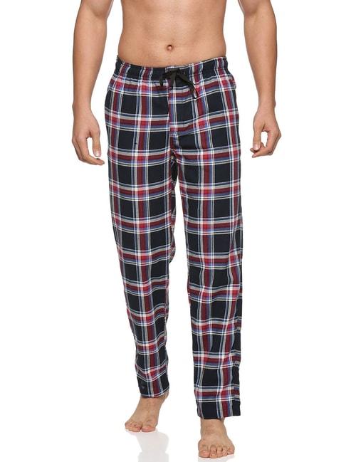 Don Vino Multicolor Cotton Slim Fit Checkered Nightwear Pyjamas