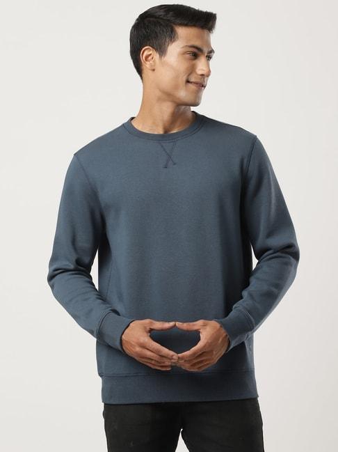 jockey-us92-dark-blue-super-combed-cotton-rich-fleece-sweatshirt-with-stay-warm-treatment