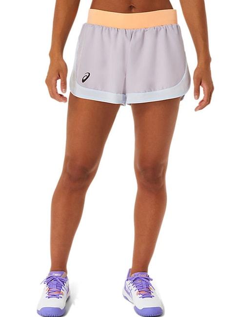 Asics Purple Printed Sports Shorts
