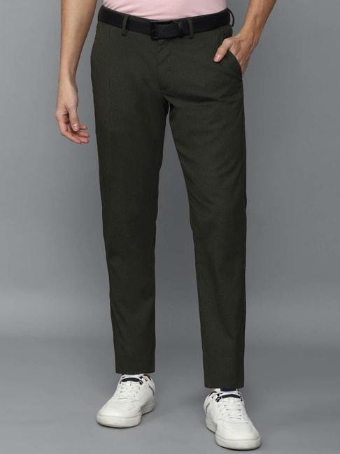allen-solly-green-slim-fit-striped-trousers