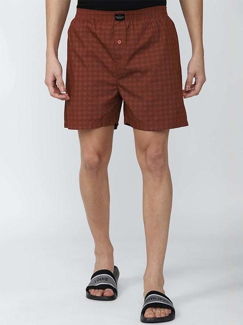 peter-england-brown-cotton-regular-fit-printed-boxers