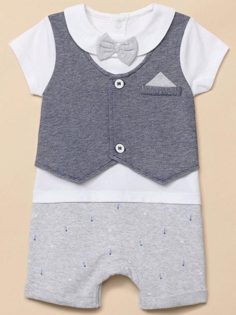 mothercare-kids-grey-&-white-cotton-printed-romper