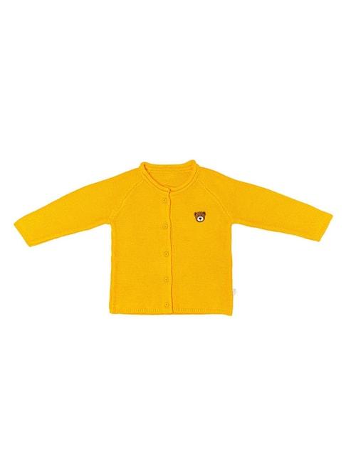 H by Hamleys Infants Boys Yellow Applique Full Sleeves Sweater