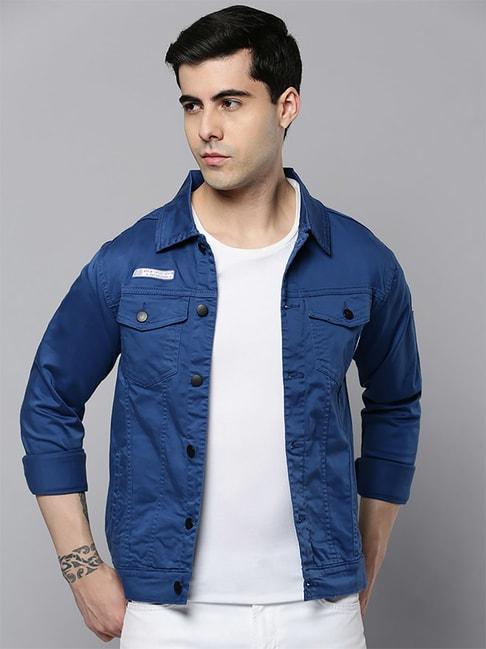showoff-blue-cotton-comfort-fit-printed-jacket