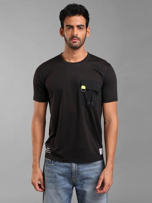 kazo-black-regular-fit-crew-t-shirt