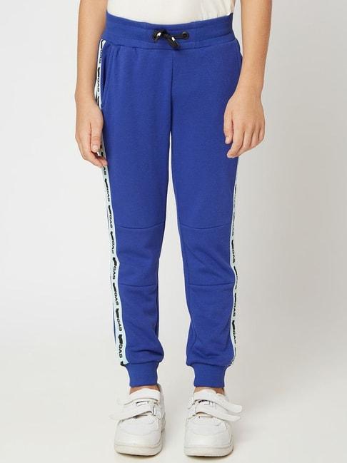 GAS Kids Blue Printed Joggers
