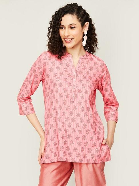 Melange by Lifestyle Pink Printed Tunic