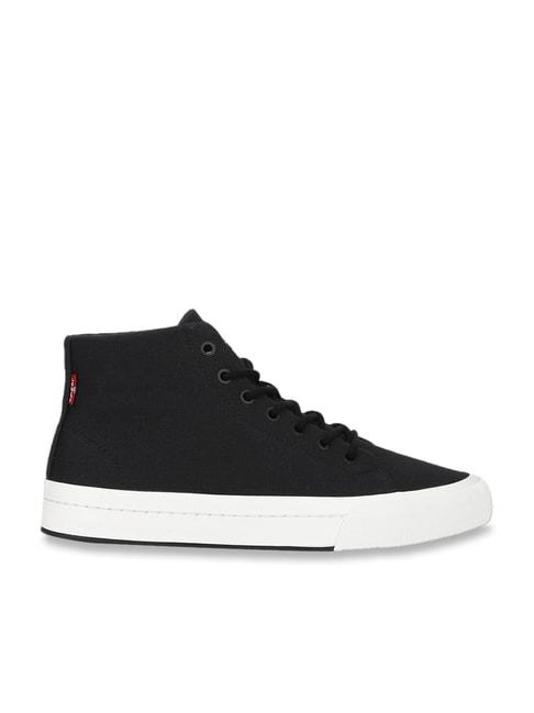 levi's-men's-black-ankle-high-sneakers
