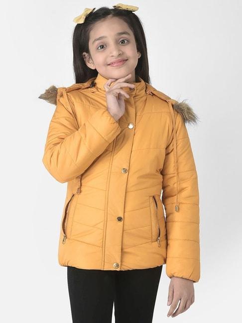 Crimsoune Club Kids Mustard Regular Fit Full Sleeves Jacket