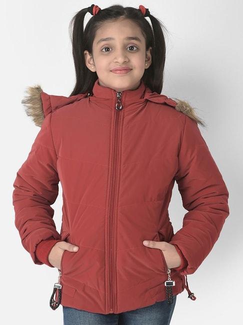 Crimsoune Club Kids Red Regular Fit Full Sleeves Jacket