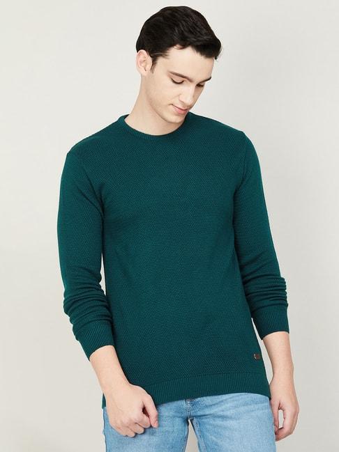 fame-forever-by-lifestyle-teal-green-regular-fit-self-design-sweater