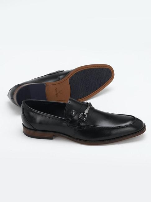 allen-solly-men's-black-formal-loafers