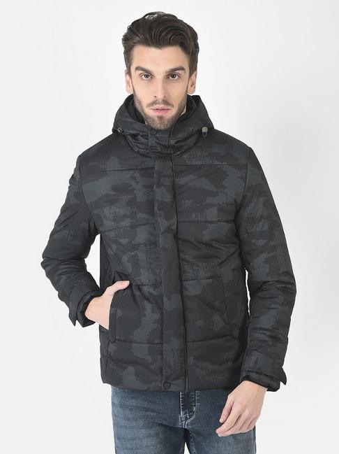crimsoune-club-black-regular-fit-camo-print-hooded-jacket
