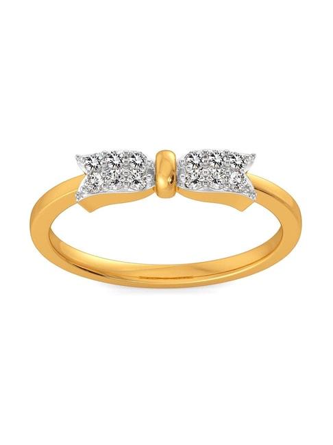 Melorra 14k Gold & Diamond Sash Soiree Ring for Women