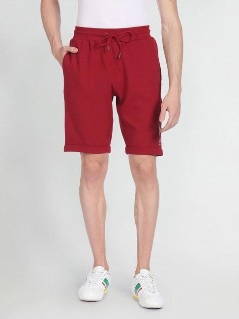 U.S. Polo Assn. Maroon Regular Fit Shorts