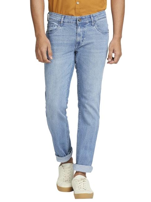 ColorPlus Light Blue Tapered Fit Jeans
