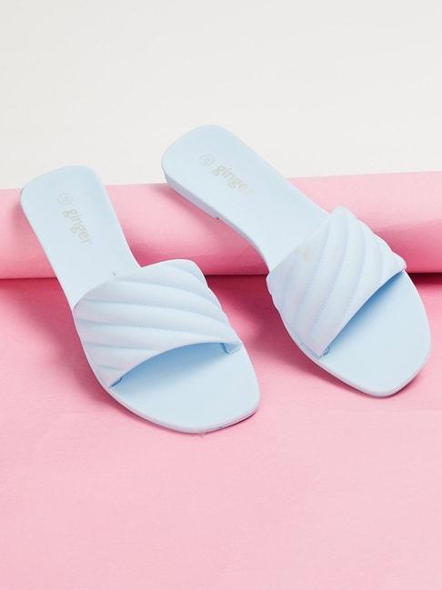 Ginger by Lifestyle Women's Blue Slides