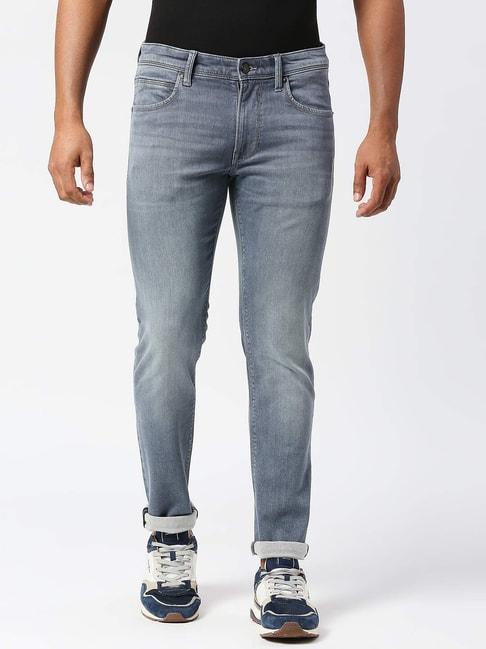 Pepe Jeans Light Blue Tapered Fit Low Rise Jeans