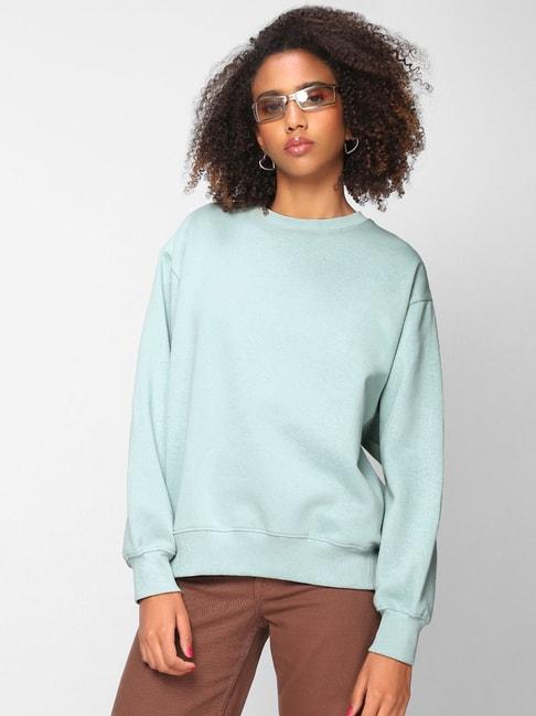bewakoof-light-blue-relaxed-fit-sweatshirt