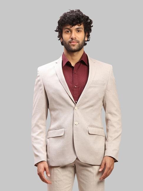 parx-beige-regular-fit-self-pattern-blazer