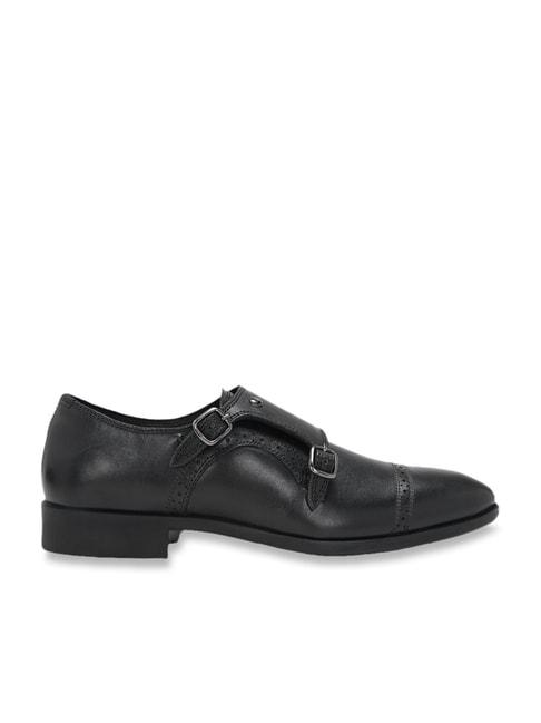 peter-england-men's-black-monk-shoes
