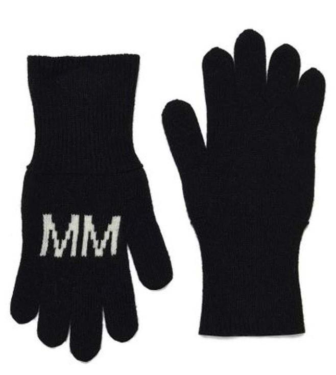 MM6 Maison Margiela Kids Black Logo Gloves (13-16 Y)