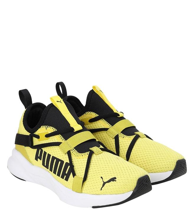 Puma Kids Yellow Softride Rift Pop Slip On Sneakers