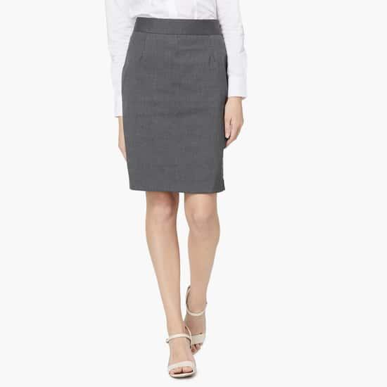 allen-solly-solid-formal-skirt