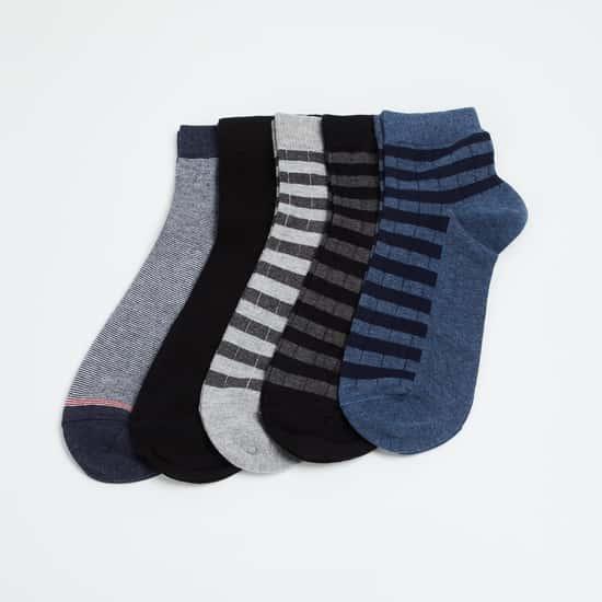 CODE Men Striped Socks- Pack of 5