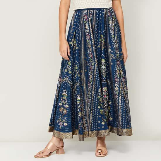 AURELIA Women Printed A-line Ethnic Skirt