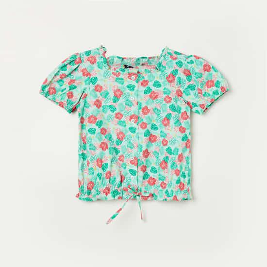 allen-solly-girls-printed-puffed-sleeves-casual-top