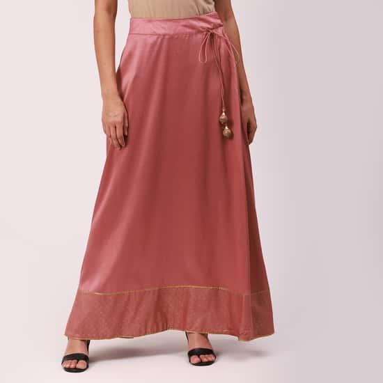 DE MOZA Women Printed Ethnic Maxi Skirt