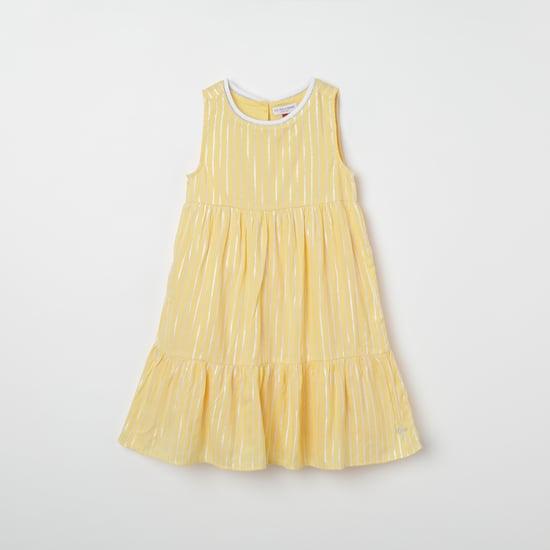 U.S. POLO ASSN. KIDS Striped Sleeveless A-line Dress