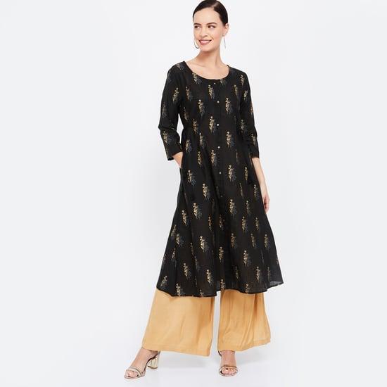 span-printed-a-line-kurta-with-button-placket