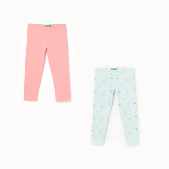 UNITED COLORS OF BENETTON Girls Printed Capris - Set of 2